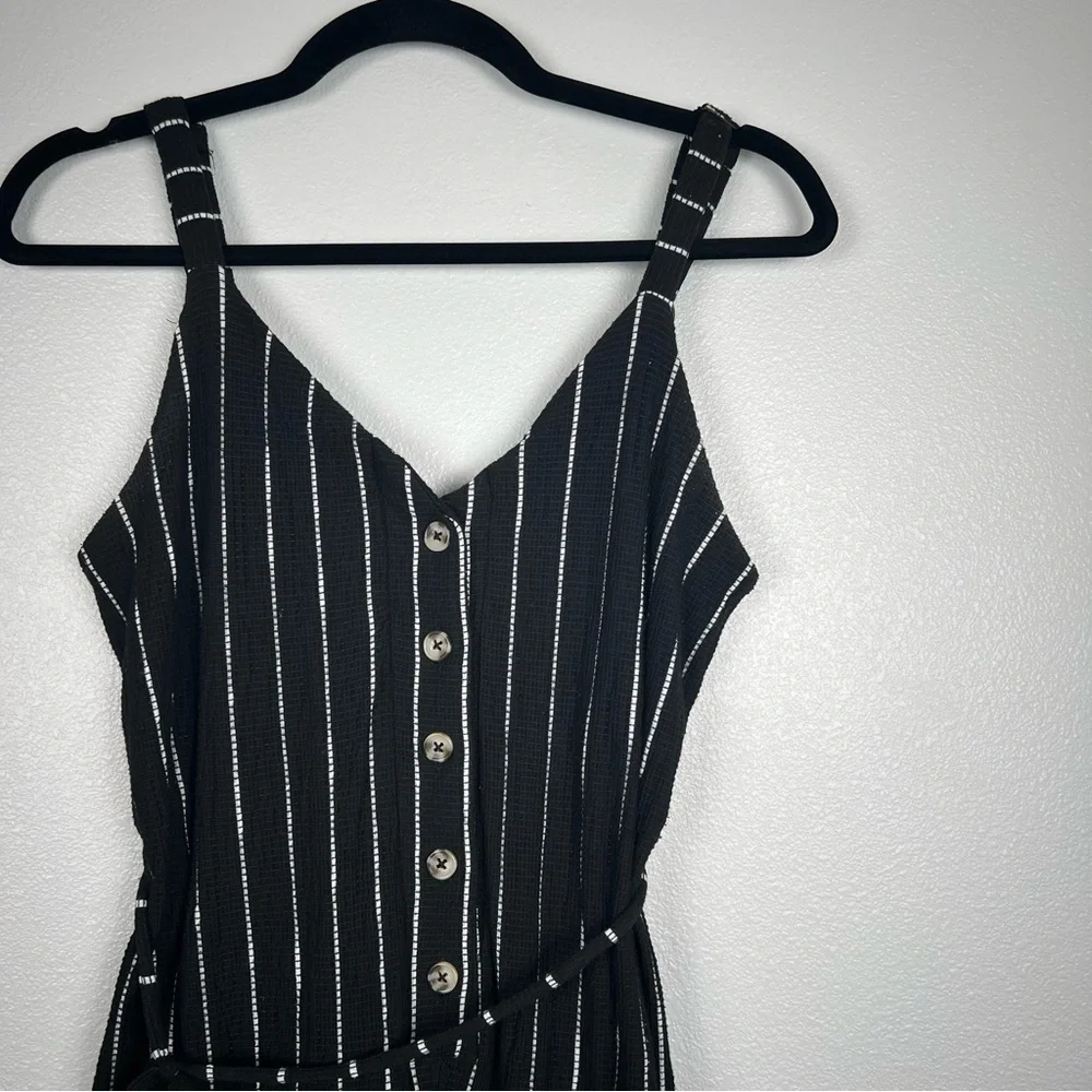 Exhilaration Striped Jumpsuit Sz‎ XS